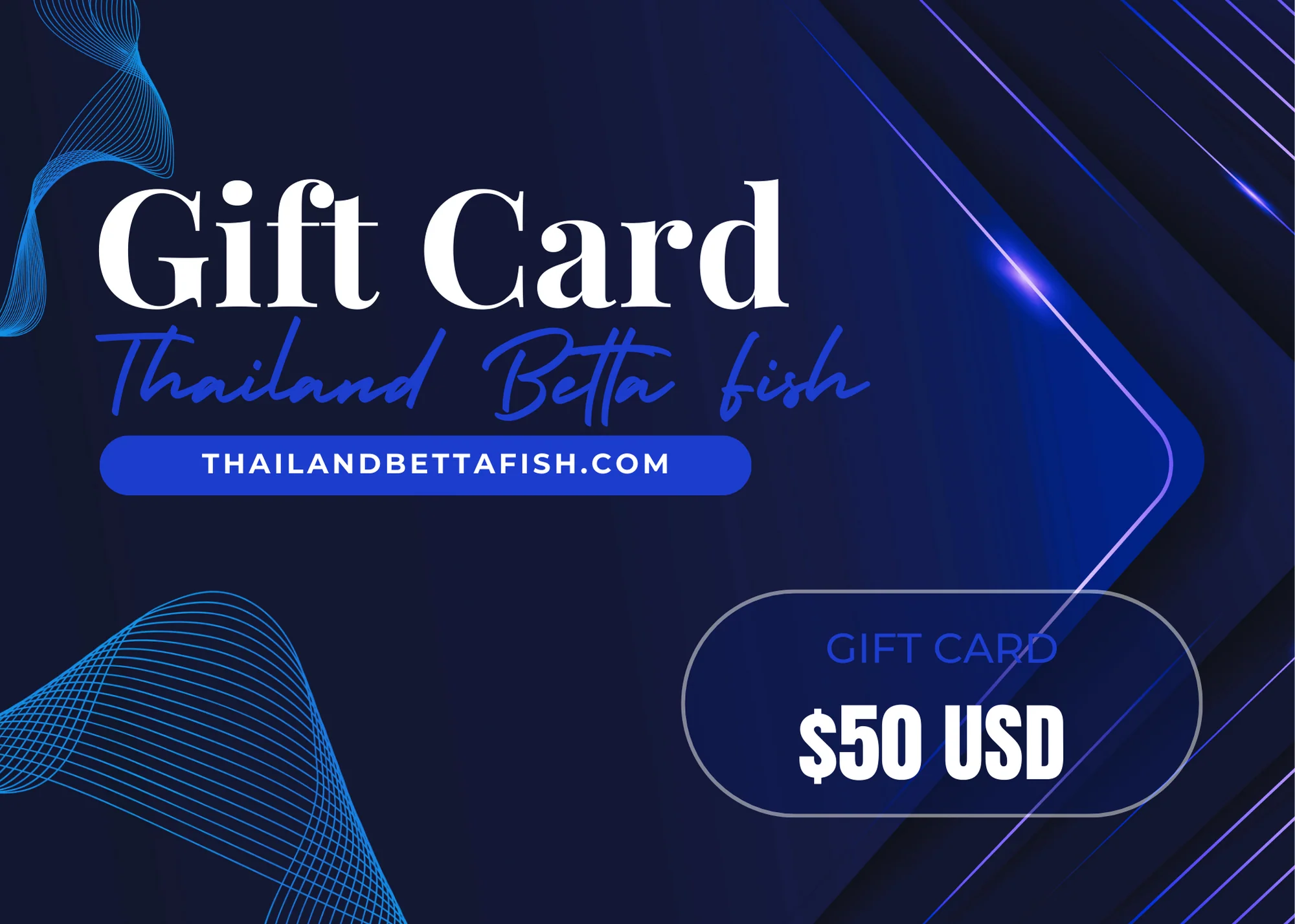 Thailand Betta Fish Gift Card - Image 2